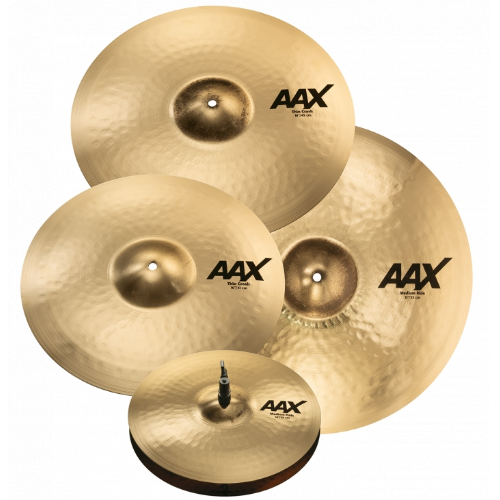 Sabian aax promotional set 14/16/18/21 brilliant