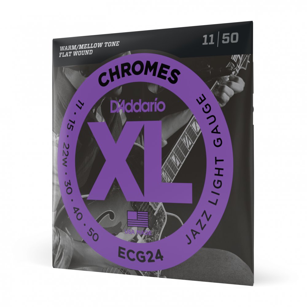 D'Addario ECG24 Chromes Flat Wound