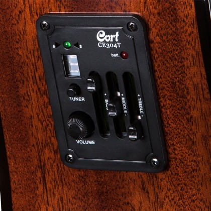 CORT AD 810E W/BAG BK - Gitara elektroklasyczna + pokrowiec Cort gratis