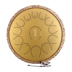 Round tongue drum 14" 13 ton Hluru TY13-14-Gold