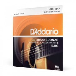D'Addario EJ10 Bronze Extra Light - Struny pre akustickú gitaru 10-47