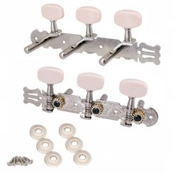Kera Audio ZA10 - Mechaniky pro akustickou kytaru 3+3 (stříbrný)