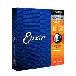Elixir 12077 Nanoweb 10-52 - Struny pro elektrickou kytaru