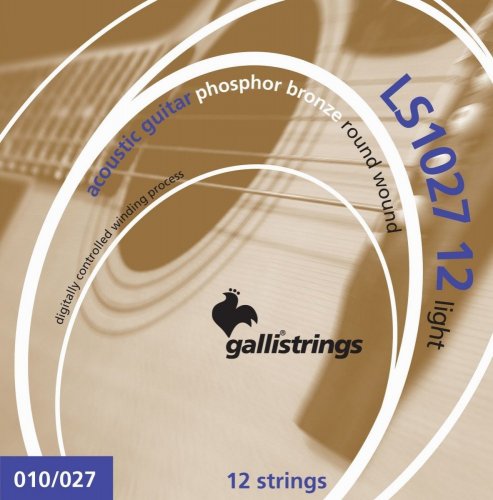 Galli LS1027 12 String Light - Struny pro akustickou kytaru