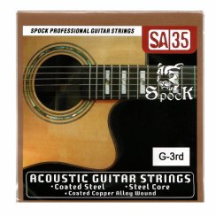 Struny pojedyncze do gitary akustycznej SPOCK 0.24/G-3rd/SA35