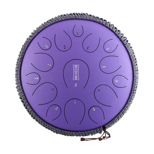 Hluru TY15-14-Lavender Tongue Drum 14" 15  tónů