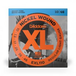 D'Addario EXL110 Nickel Wound - Struny pro elektrickou kytaru 10-46