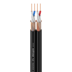 Roxtone AC020-100m-BK - audio kabel 2 x 0,14 mm
