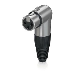 Behringer X3FR-SR XLR úhlový 3-pin ženský, stříbrný