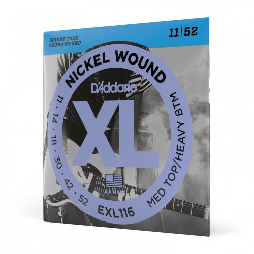 D'Addario EXL116 Nickel Wound - Struny do gitary elektrycznej 11-52