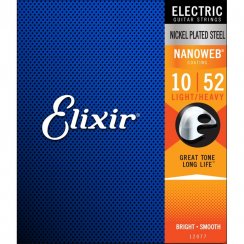 Elixir 12077 Nanoweb 10-52 - Struny pre elektrickú gitaru