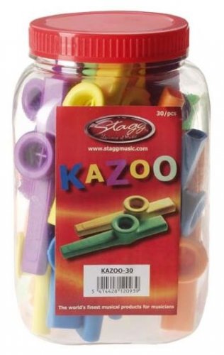 Stagg KAZOO 30 - Farebné kazoo 30 kusov
