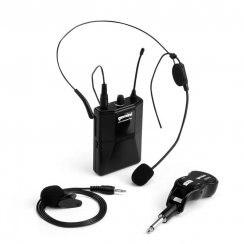 GEMINI GMU-HSL100 - Bezdrôtový UHF systém s klopovým a náhlavným mikrofónom