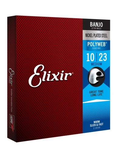 Elixir 11650 Polyweb 10-10 - Struny pro banjo