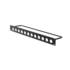 Roxtone RACK1U12 - prázdný patch panel RACK 19" 1U pro 12 zásuvek typu D