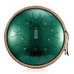 Hluru TBP11-14 JewelGreen - Tongue Drum 11 tónů 14"