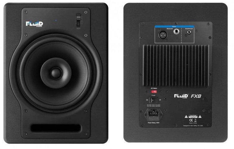 Fluid Audio FX8 BK - Aktywne monitory studyjne (para)