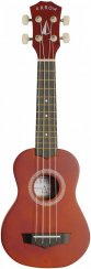 Arrow PB10 NT Soprano Natural Dark Top - sopránové ukulele s pouzdrem