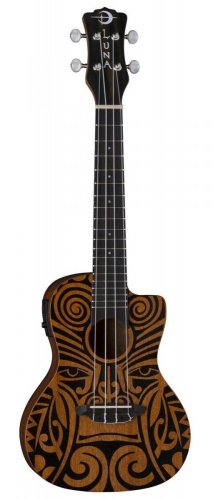 Luna Uke Tribal C EL - Koncertní ukulele
