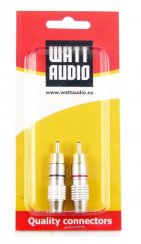 Watt Audio RCA kpl. 2 szt. Profesjonalny wtyk audio