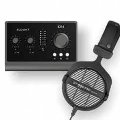 Audient iD14 MK II + Beyerdynamic DT 990 PRO - USB zvuková karta a studiová sluchátka