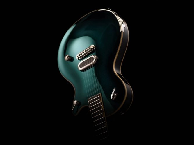 Duesenberg Alliance Series Jeff Darosa Catalina Green Burst - Elektrická gitara