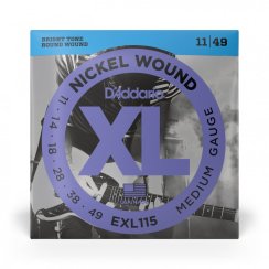D'Addario EXL115 Nickel Wound - Struny do gitary elektrycznej 11-49