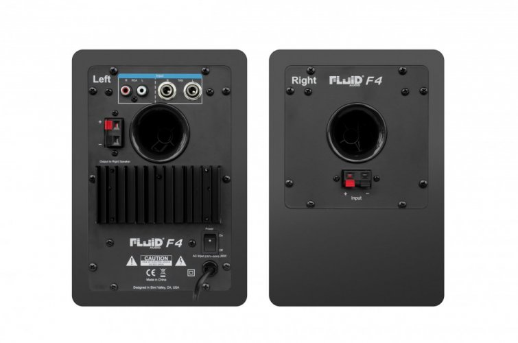 Fluid Audio F4 BK - Aktivní studiové monitory (pár)
