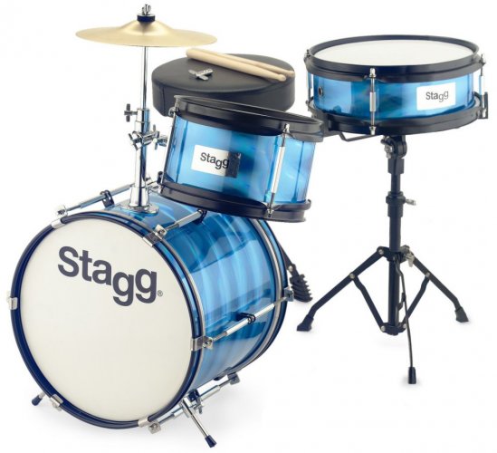 Stagg TIM JR 3/12B BL - Akustická bicí souprava