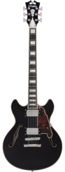 D'Angelico Premier Mini DC Black Flake - elektrická kytara