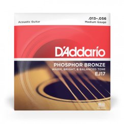 D'Addario EJ17 Phosphor Bronze Medium - Struny do gitary akustycznej 13-56
