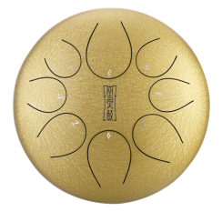 Hluru TY8-12-Gold -Tongue Drum 12" 8 tónů