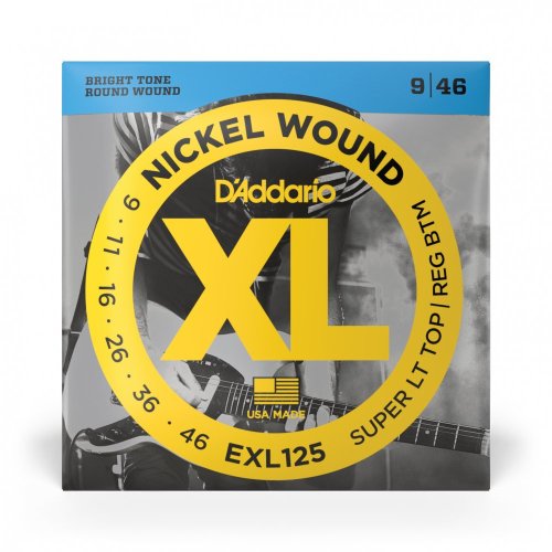 D'Addario EXL125 Nickel Wound - Struny pre elektrickú gitaru 09-46