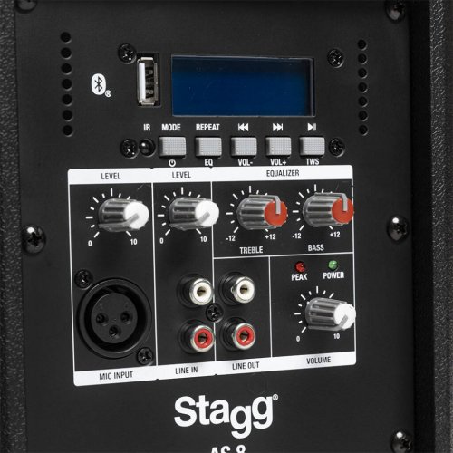 Stagg AS 8 - Dvoupásmový aktivní reprobox 250W