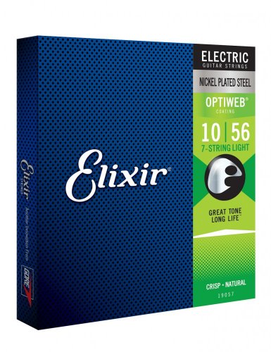 Elixir 19057 Optiweb 10-56 - Struny do gitary elektrycznej 7-Str