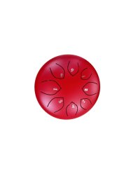 Tongue drum premium jewel print 6" 8 ton Hluru TOY8-6-Red