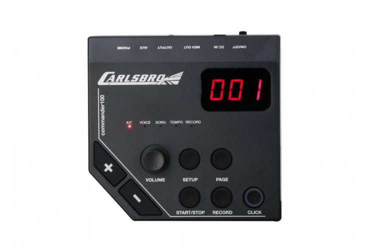 Carlsbro - CSD100-BUNDLE - Sada elektronických bicích so stoličkou a paličkami