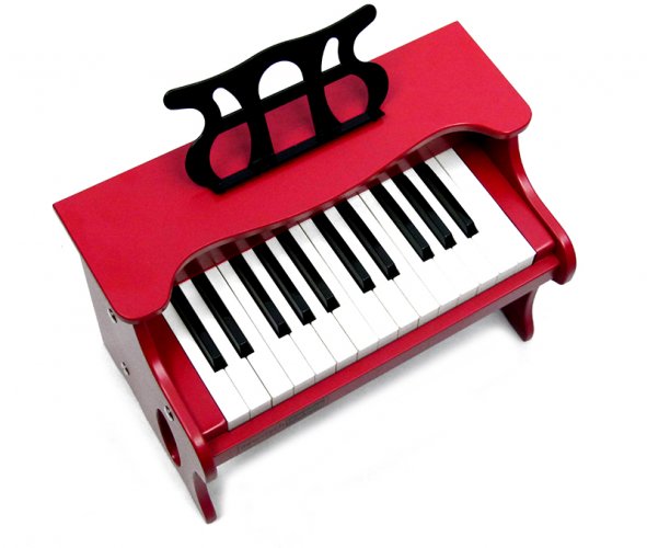 Schoenhut Table Top Piano - Pianino dziecięce, czerwone