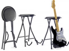 Stagg SGIST-300 - stolička pre gitaristu so stojanom