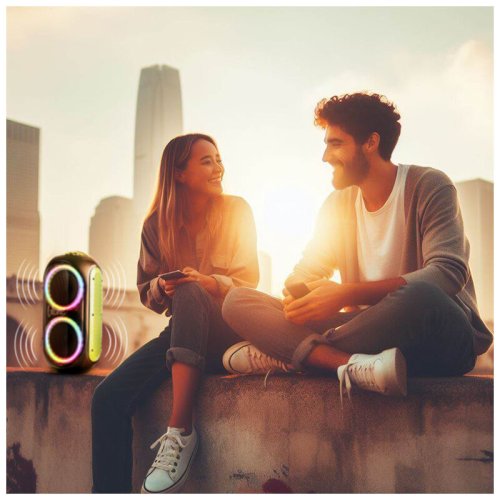 V-tone BeFree – Přenosný Bluetooth reproduktor s mikrofonem a LED osvětlením