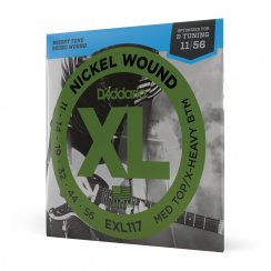 D'Addario EXL117 Nickel Wound - Struny do gitary elektrycznej 11-56