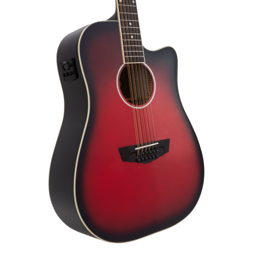 D'angelico Premier Bowery 12 LS Cherry Burst - gitara elektroakustyczna 12-strunowa