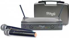 Stagg SUW 50 MM FH EU - Bezdrátový duální mikrofonní systém UHF