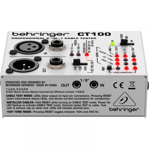 Behringer CT100 - skúšačka káblov