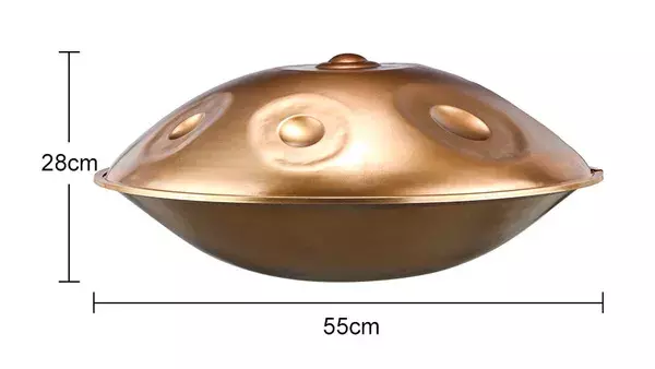 Hluru HG10-Brown - Handpan 10 tónů 22"