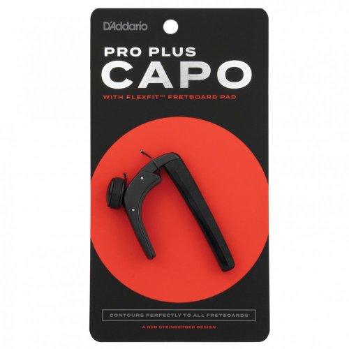 D'Addario PW-CP-19 - Kapodastr Pro Plus, černý