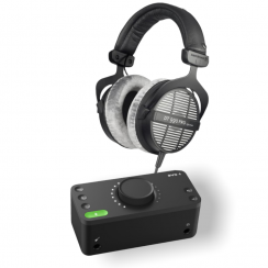 Audient EVO 4 + Beyerdynamic DT 990 PRO - Interfejs audio USB i Słuchawki studyjne otwarte