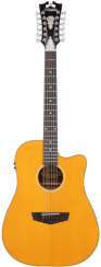 D'angelico Premier Bowery 12 LS Vintage Natural - elektroakustická 12strunná kytara
