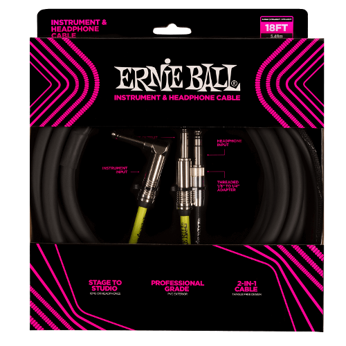 Ernie Ball EB 6411 - kabel instrumentalno-słuchawkowy