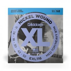 D'Addario EXL116 Nickel Wound - Struny do gitary elektrycznej 11-52